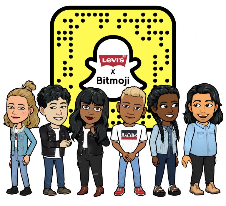Snapchat et Levi’s lancent la collection Levi’s x Bitmoji