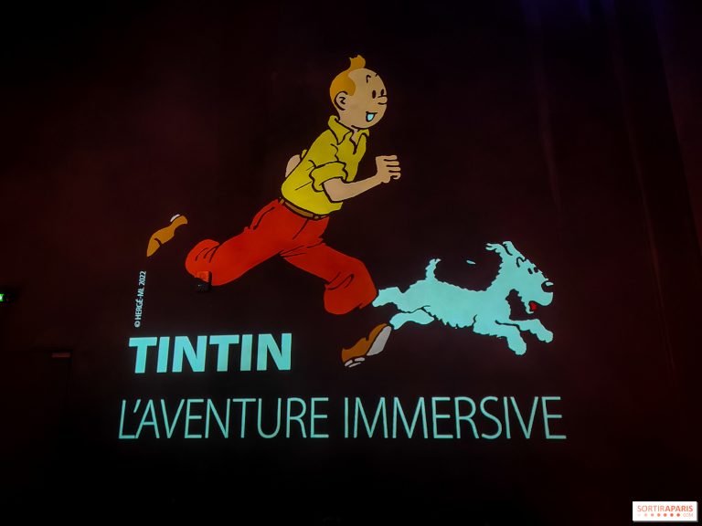 «Tintin, l’aventure immersive», du 21 octobre au 20 novembre 2022 à L’Atelier des Lumières