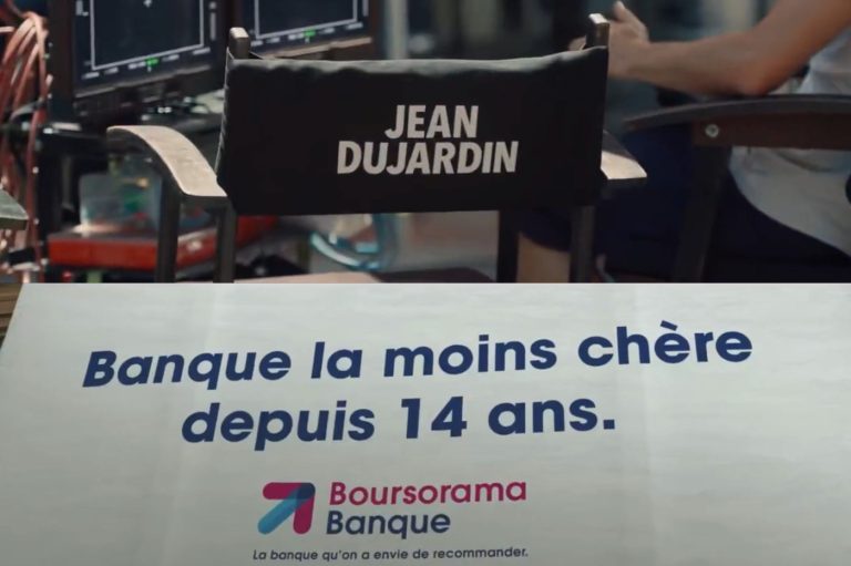 Boursorama Banque dévoile sa nouvelle campagne avec Jean Dujardin 