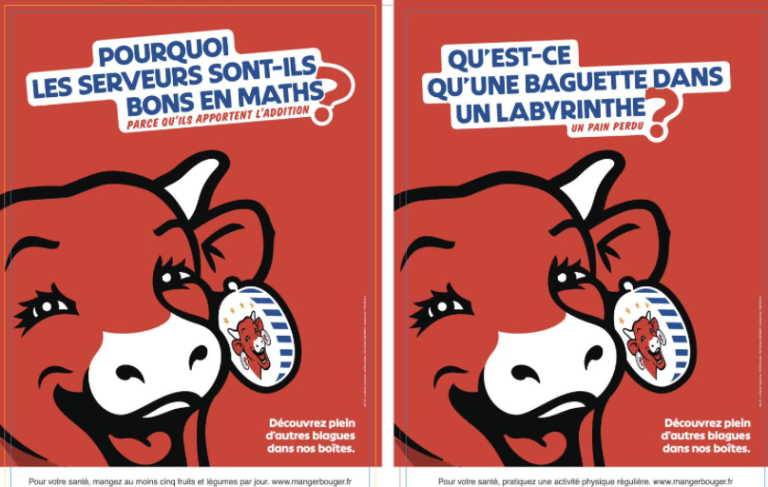 La Vache qui rit s’affiche avec des blagues