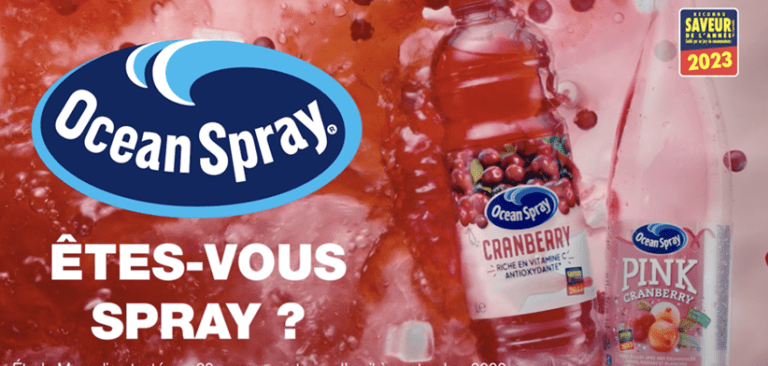 Nouvelle campagne pour Ocean Spray avec New Business