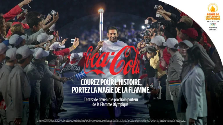 Coca-Cola lance une campagne nationale pour offrir la possibilité aux Français de porter la Flamme Olympique de Paris 2024