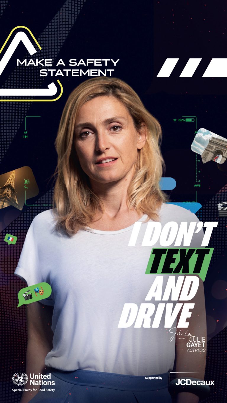 Les Nations Unies et JCDecaux lancent une campagne mondiale sur la sécurité routière afin de lutter contre la première cause de mortalité des jeunes de 5 à 29 ans