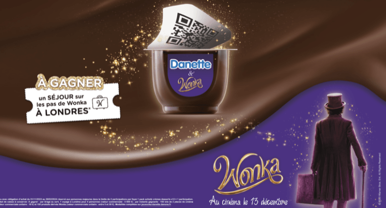 Danette s&rsquo;associe à la magie de Wonka pour Noël