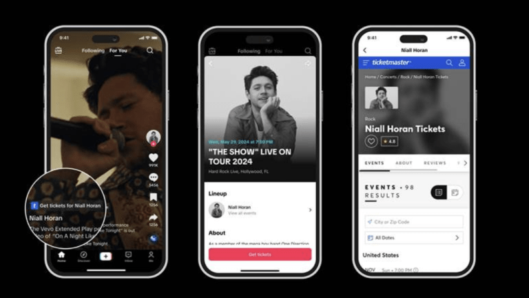 TikTok partenaire de Ticketmaster : l&rsquo;achat de billets de concerts accessible via l&rsquo;application