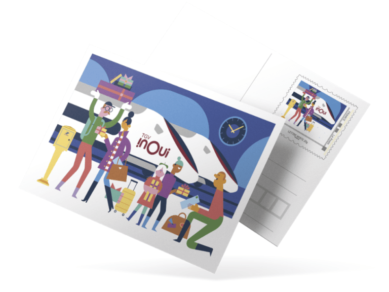 La Poste & TGV INOUI et INTERCITÉS s’associent pour souhaiter une bonne année 2024 à tous les Français