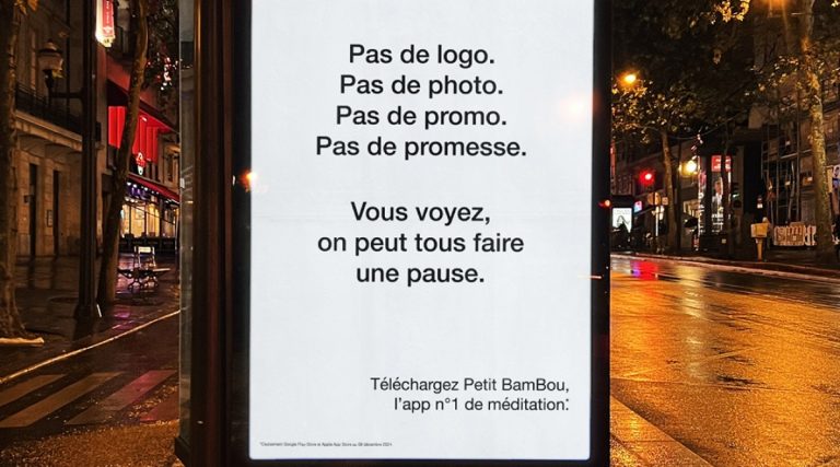 Petit BamBou soutient une pause publicitaire dans sa dernière campagne