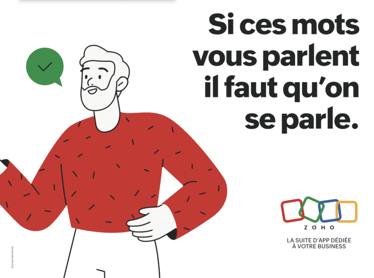 Nouvelle campagne Zoho signée VML