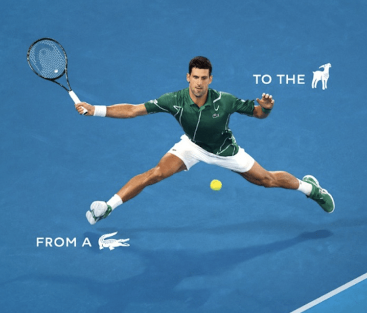 Lacoste honorer son ambassadeur Novak Djokovic