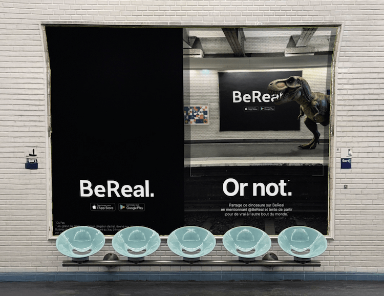 BeReal déploie sa première campagne d’affichage avec l’agence Customer Service