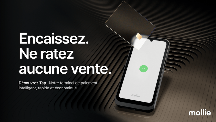 Mollie lance Tap, le terminal de paiement pour tous, dès 45 €