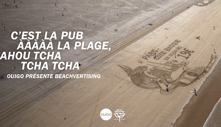 OUIGO et Rosa Paris dévoilent leur nouvelle campagne Beachvertising