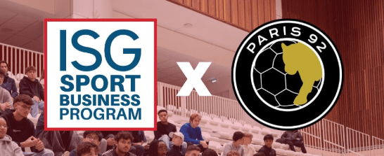 Le Paris 92 intègre le réseau des partenaires de l’ISG Sport Business Management 