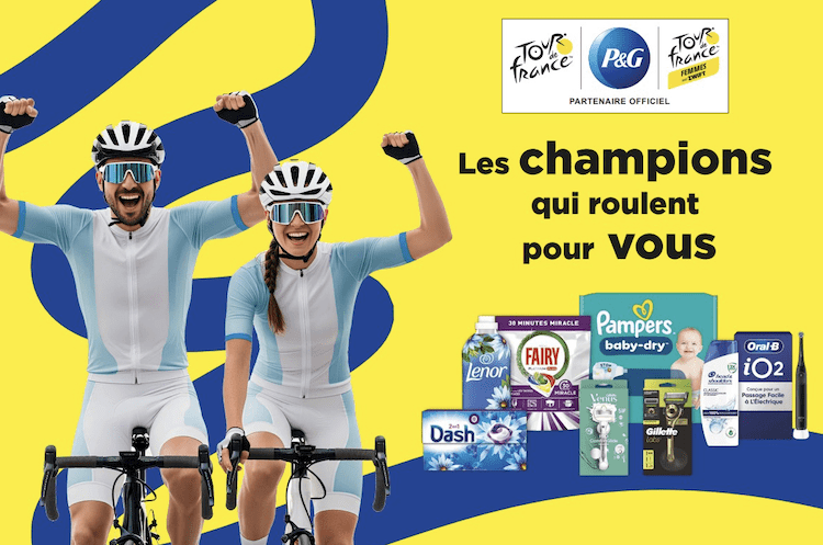 P&G et ses marques deviennent Partenaires Officiels du Tour de France et du Tour de France Femmes avec Zwift