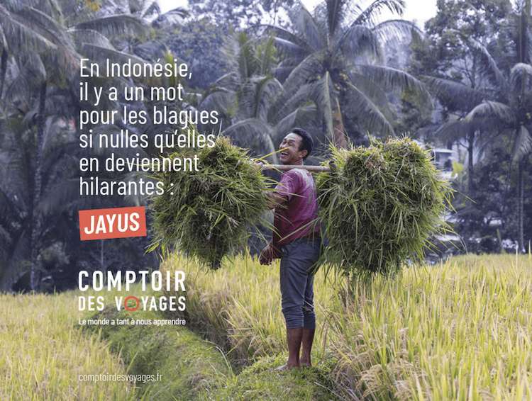 Steve remporte et signe la première campagne de Comptoir des Voyages 