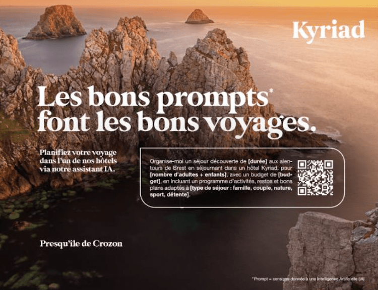 Change signe, aux côtés de Kyriad,la première campagne hôtelière qui transforme l’Intelligence Artificielle en réflexe voyage