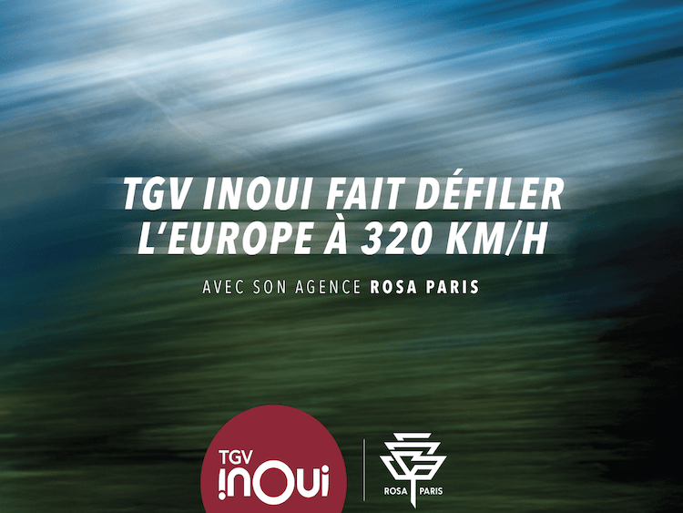 TGV INOUI lance sa nouvelle campagne avec Rosa Paris 