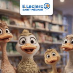 E.Leclerc Saint-Médard (Gironde) dévoile deux nouvelles mascottes