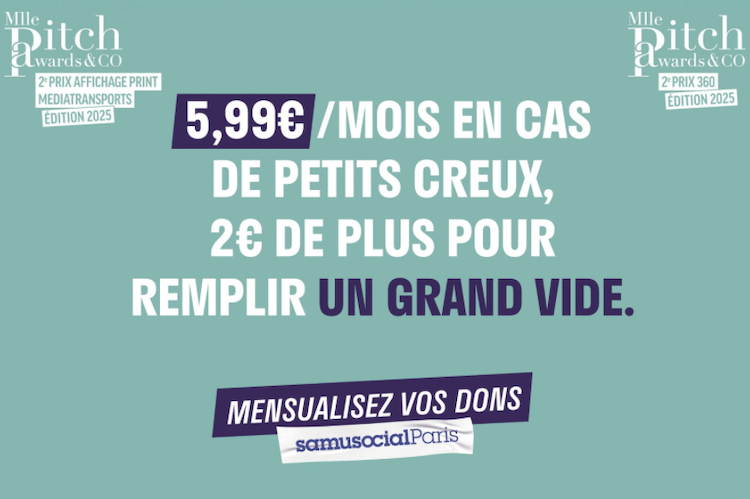 Mlle Pitch diffuse la nouvelle campagne métro du Samusocial de Paris