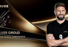 NAVEE s’associe à Olivier Giroud pour accélérer son développement en France