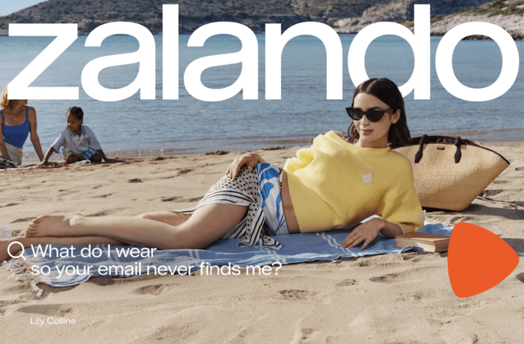 Zalando lance sa campagne avec sa nouvelle égérie Lily Collins 
