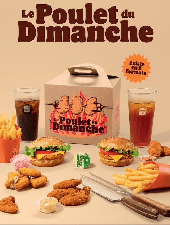 Burger King revisite le poulet du dimanche 