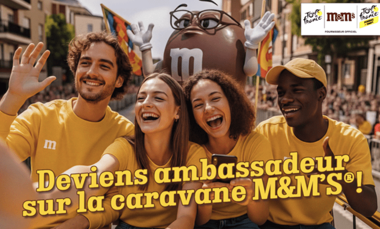 M&M’S lance une campagne de recrutement pour sa caravane du Tour de France