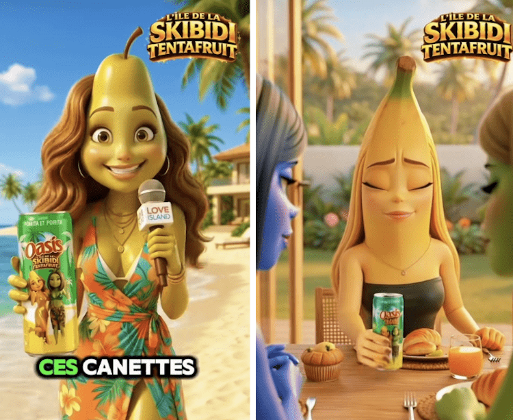 Oasis s’invite dans le phénomène TikTok «L’île de la Skibidi Tentafruit» 