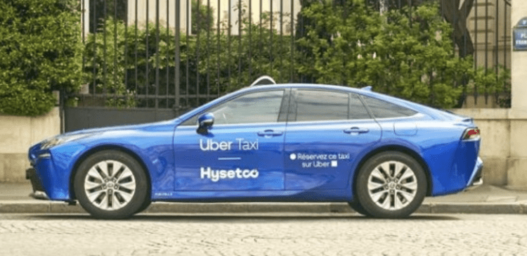 Uber investit dans les taxis et VTC hydrogène de HysetCo 