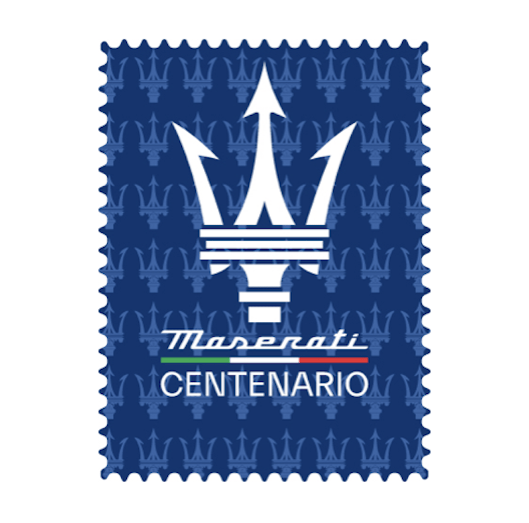 Un timbre spécial pour célébrer le centenaire du Trident Maserati