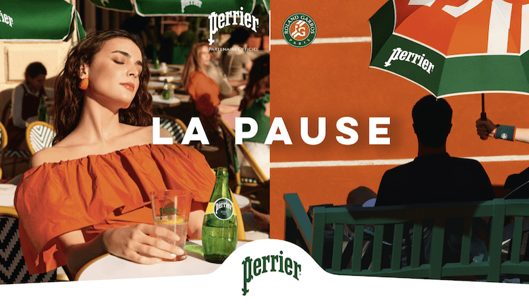 Nouvelle campagne Perrier pour Roland-Garros avec Ogilvy Paris