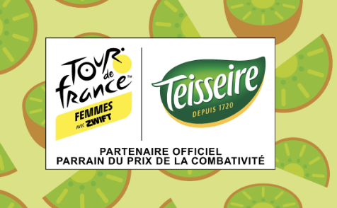 Teisseire lance “Dans la roue de Maeva Squiban by Teisseire” pour le Tour de France Femmes avec Zwift