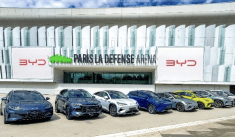 BYD et Paris La Défense Arena annonce un partenariat