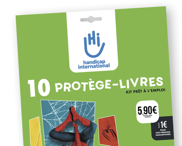 Handicap International lance la 27e édition de son Kit Protège-Livres