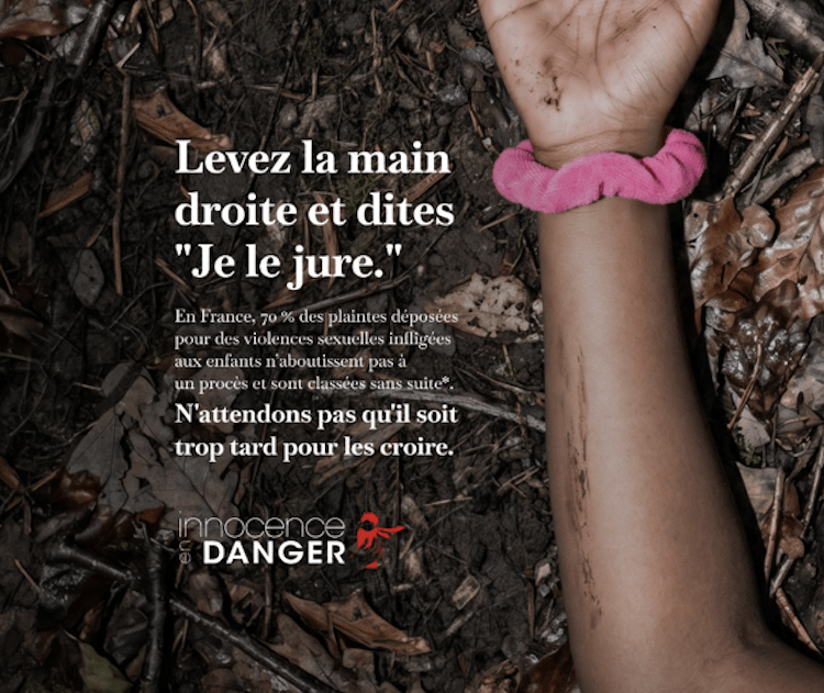 Nouvelle campagne choc pour Innocence en Danger avec Babel 