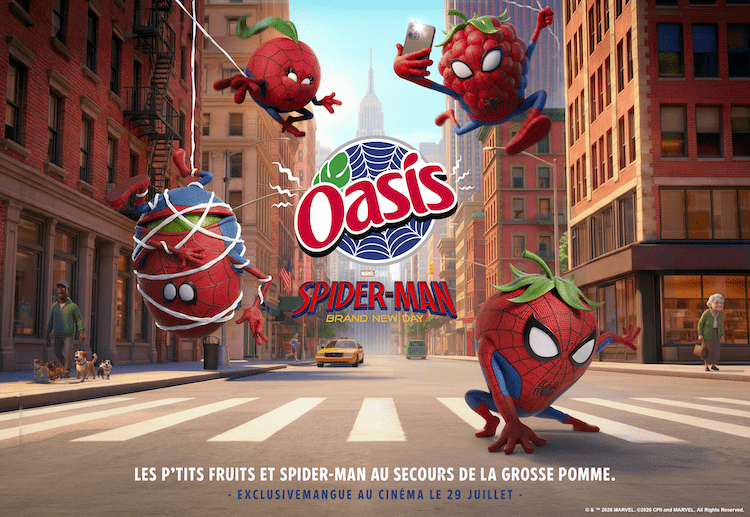 Oasis célèbre le prochain film Spider-Man avec Marcel 