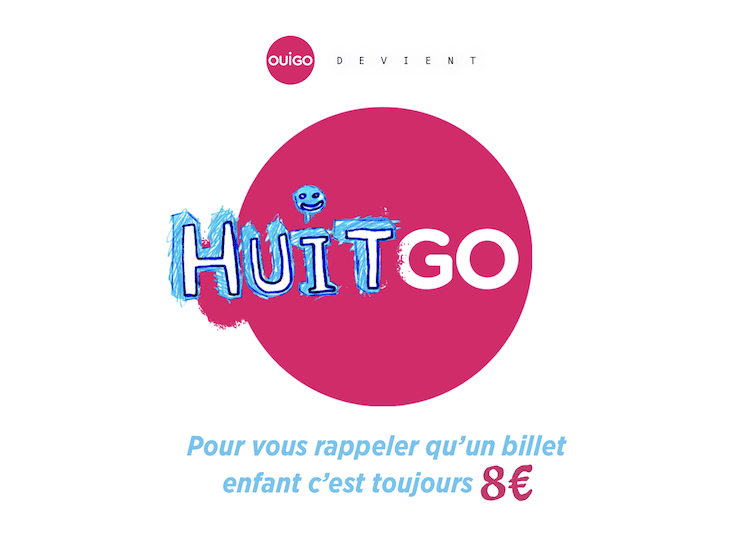 OUIGO dévoile sa nouvelle campagne HUITGO