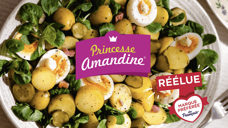 Princesse Amandine est à nouveau couronnée Marque Préférée des Français dans la catégorie « pommes de terre »