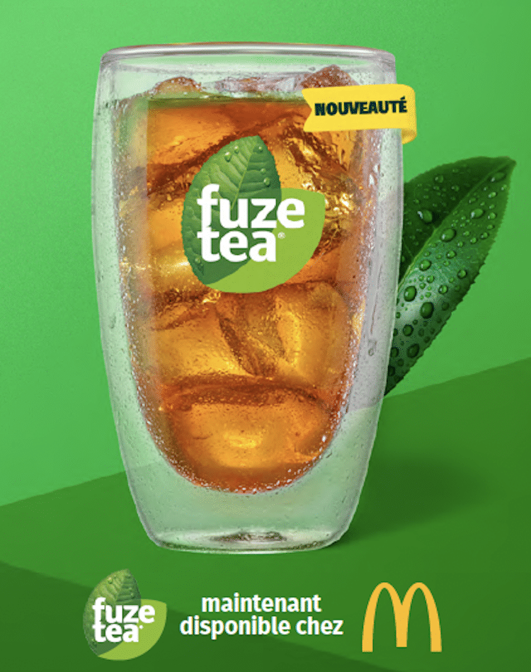 Fuze Tea poursuit sa success story française chez McDonald&rsquo;s
