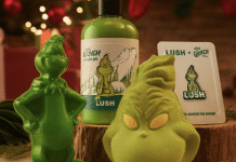 Lush dévoile une nouvelle collaboration avec The Grinch