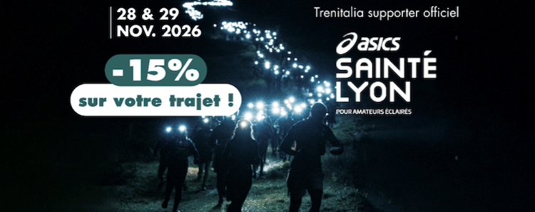 Trenitalia France devient supporter officiel de la Asics SaintéLyon